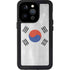 South Korean Flag Distressed iPhone 15 Pro Waterproof Case